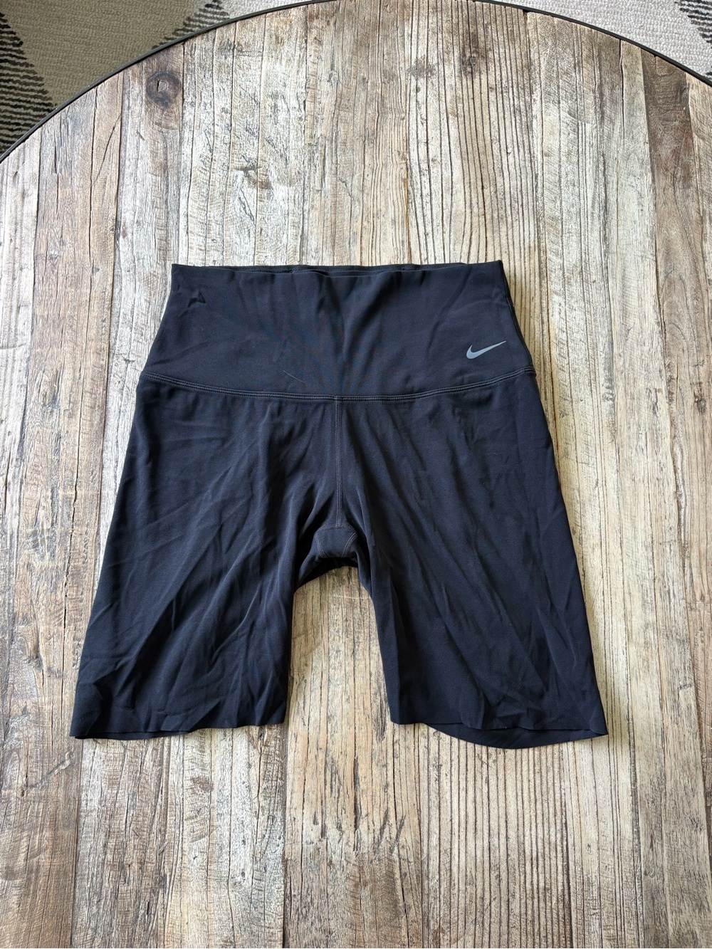 Nike Black High-Rise Bike Shorts with Swoosh
